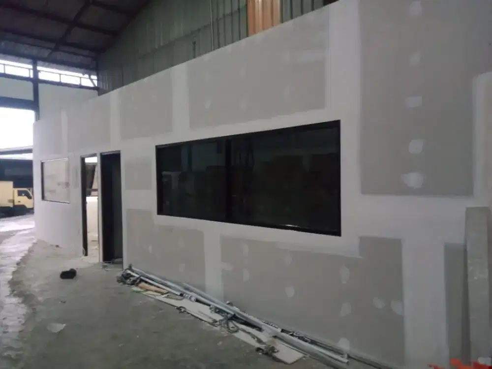 partisi gypsum,partisi kaca partisi pvc dan plafon