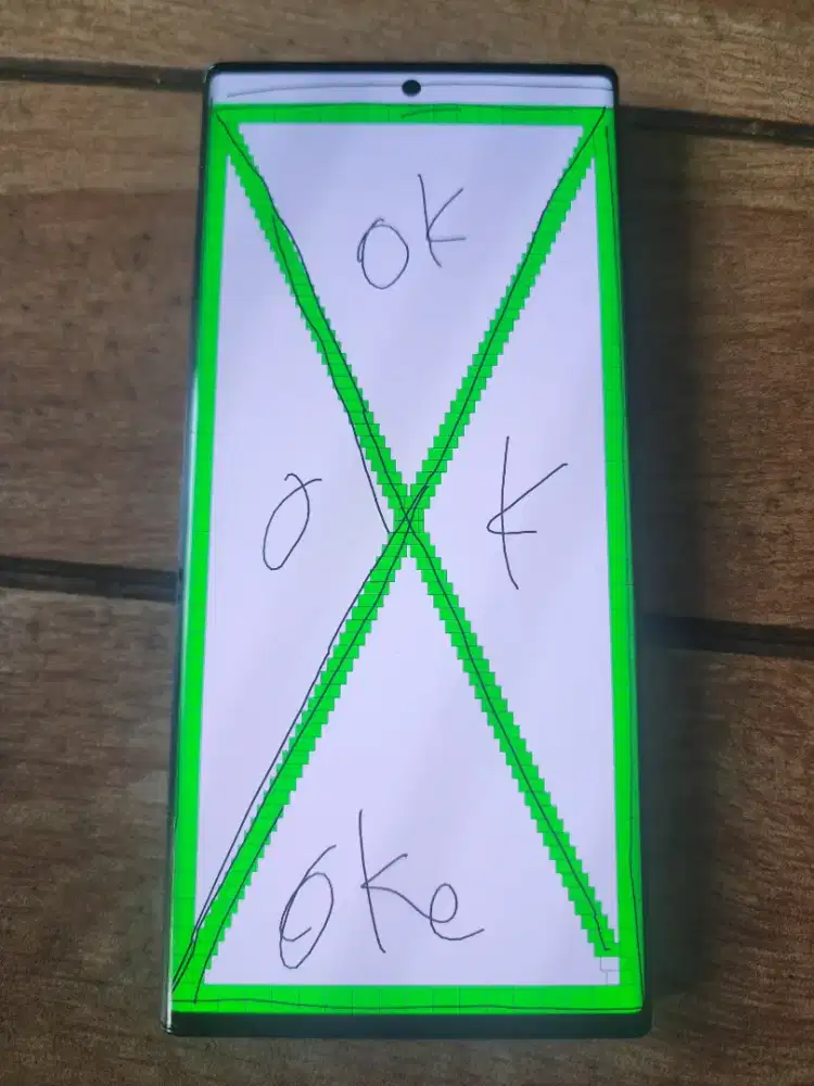 LCD samsung Note 20 ultra original copotan layak pakai