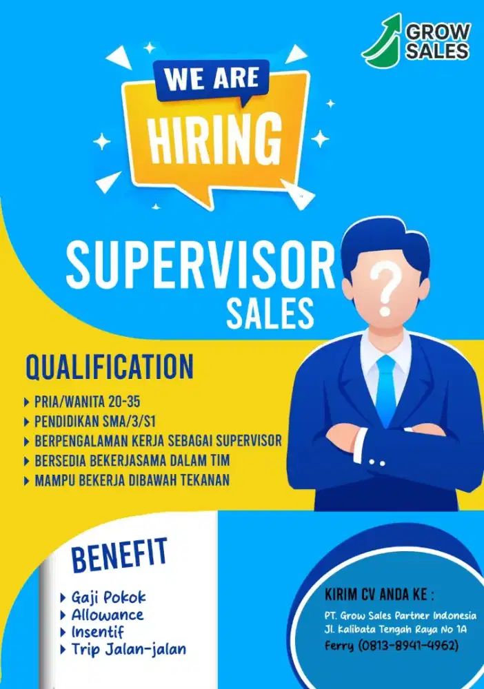 untuk supervisor dan sales