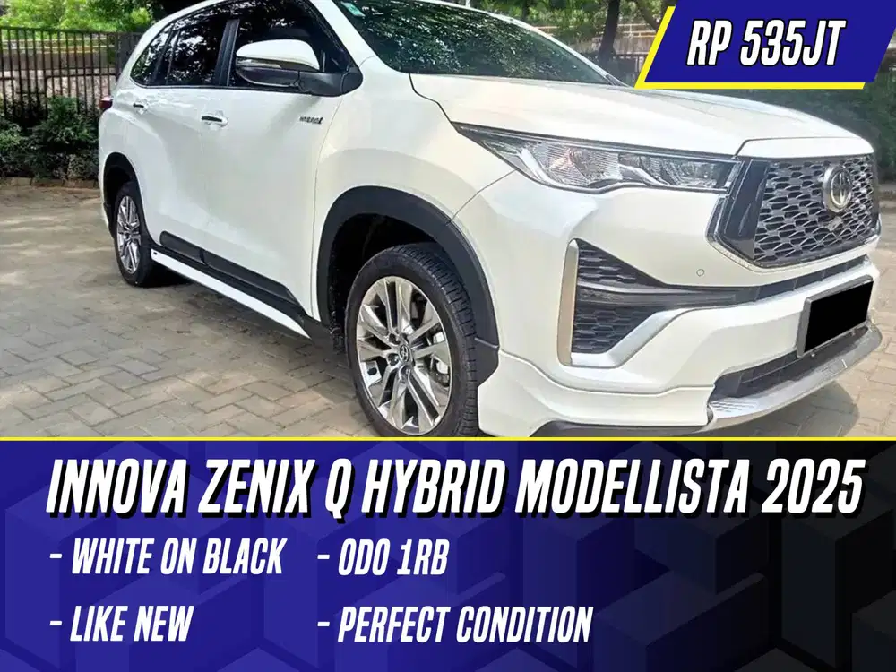 Toyota Kijang Innova Zenix Q Hybrid Modelista TSS 2025 White Putih
