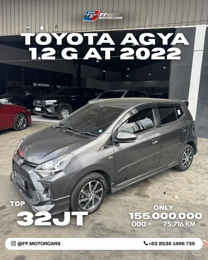 Toyota Agya 1.2 G AT 2022
