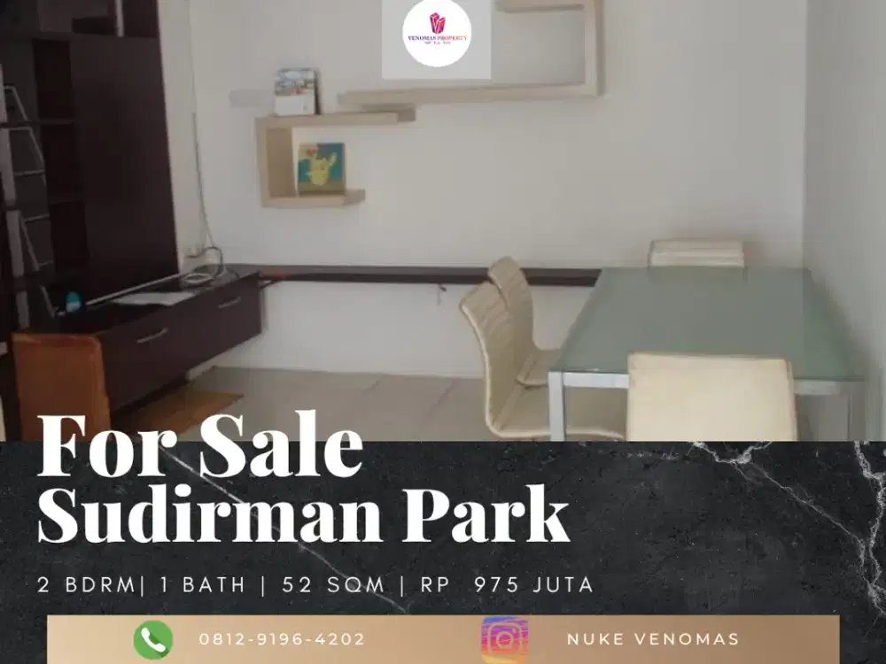 Dijual Apartement Sudirman Park 2BR Full Furnished View Pool