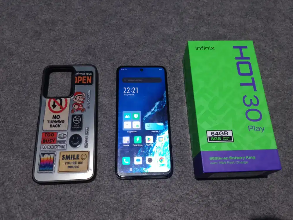 Infinix Hot 30 Play 4/64gb Fullset.
