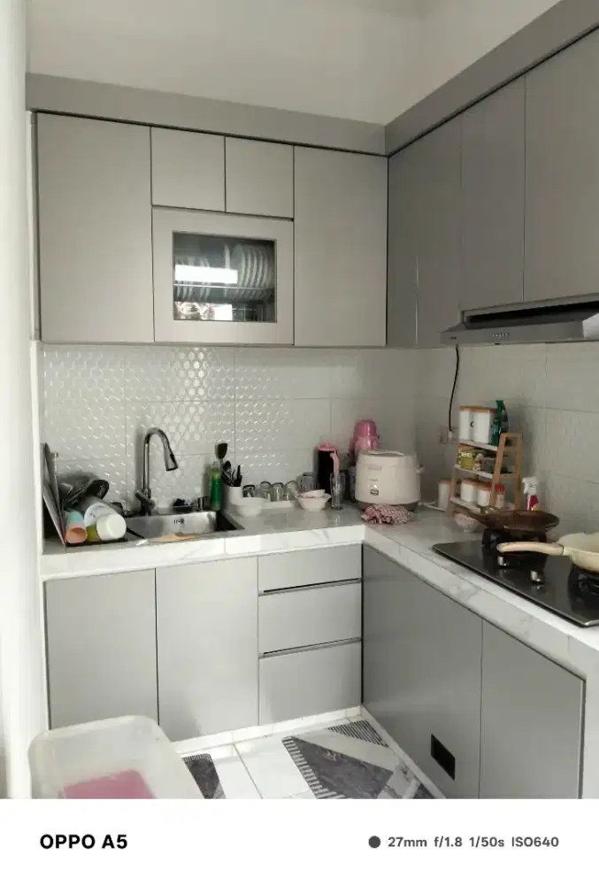 Kitchen set aluminium double layer anti rayap tahan lembab