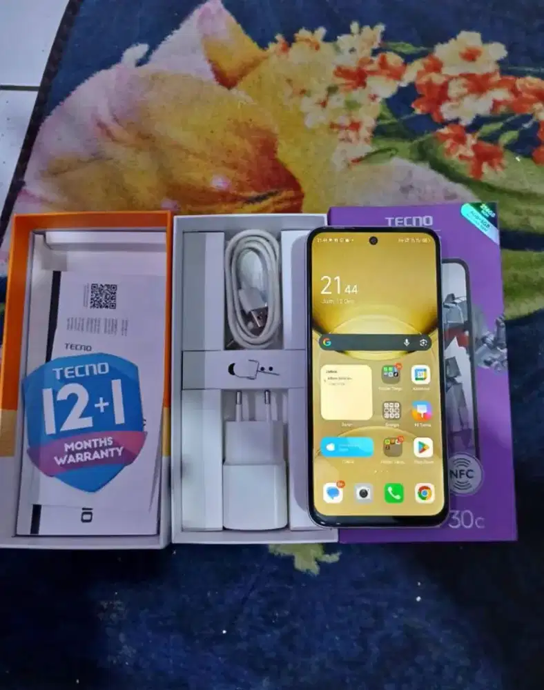 Tecno spark 30c 8+8/256 fullset