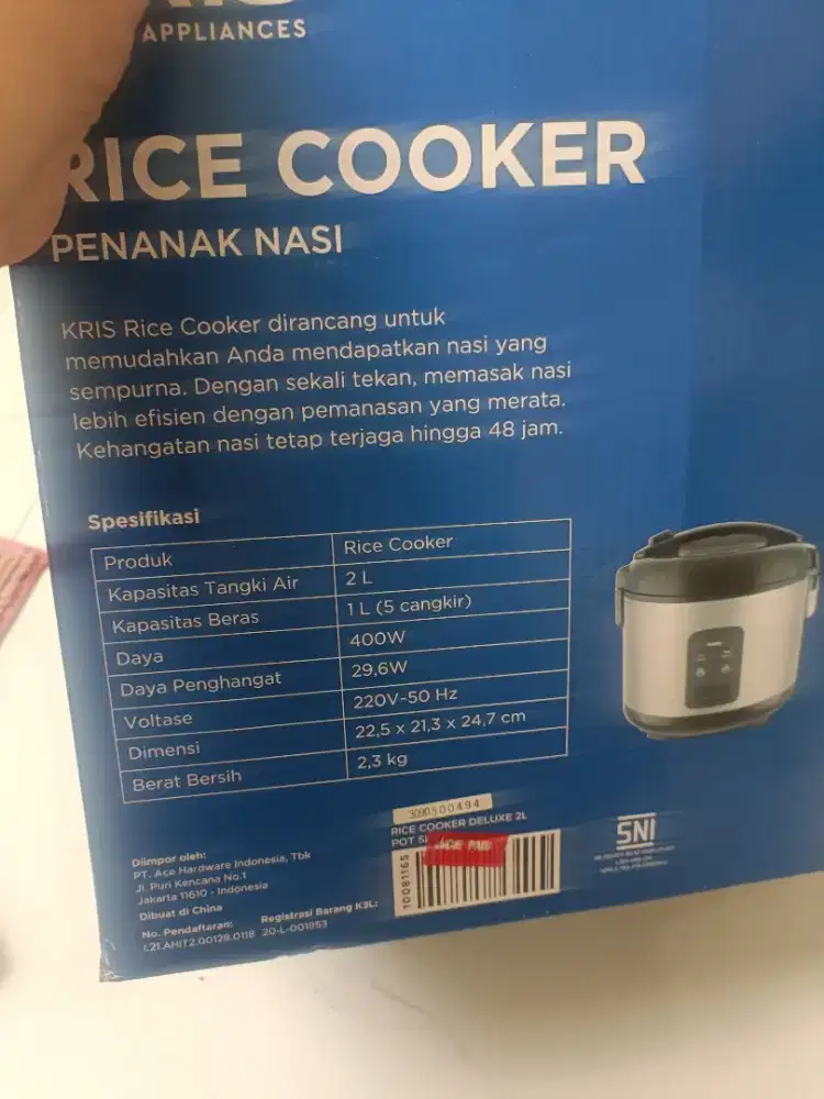 Rice cooker krisbow