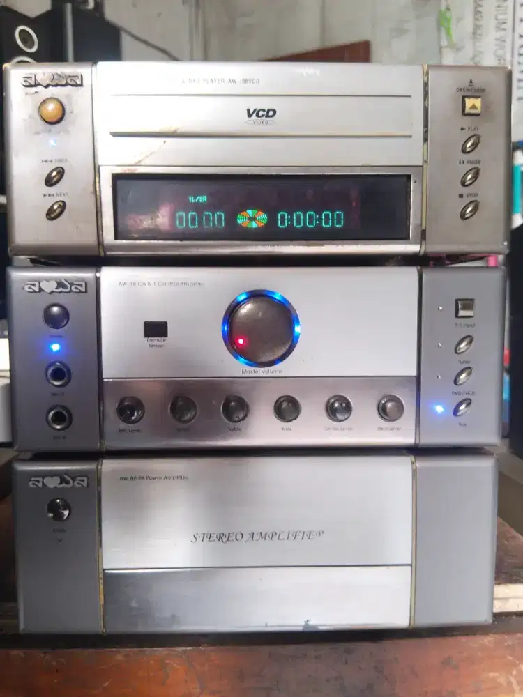 AOWA Amplifier Home Theater 5.1, full ori, utuh, 3 susun