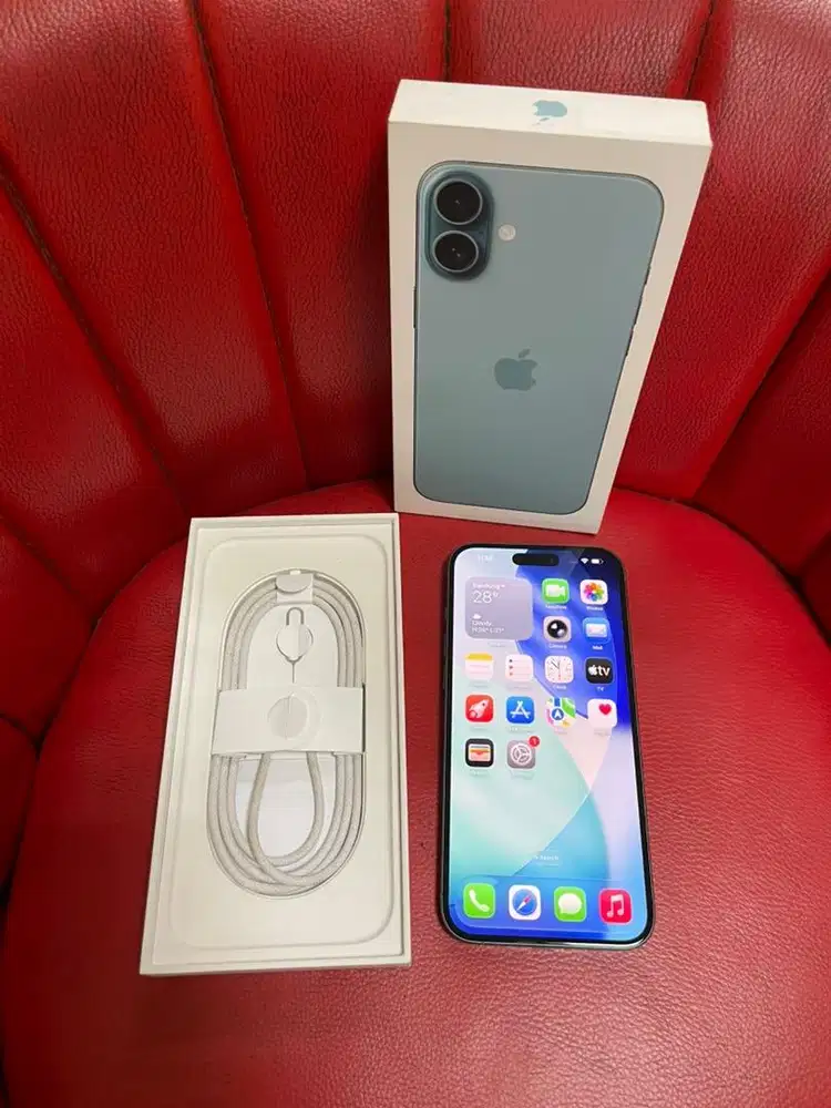 iPhone 16 Plus 512gb Teal Garansi iBox PA/A Aktif Fullset Original