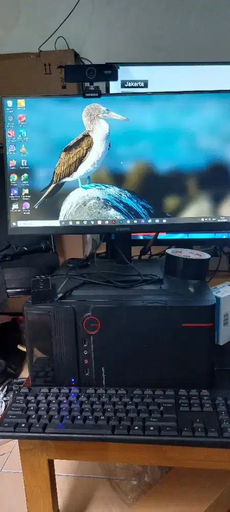 PC Core i7 gen4 Ram 16gb Monitor Xiaomi A22i kabel VGA, Full set