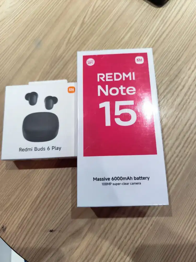 Xiaomi Note 15 Ram 8Gb 256 Promo tebus murah Buds 6 Play Kredit Bisa