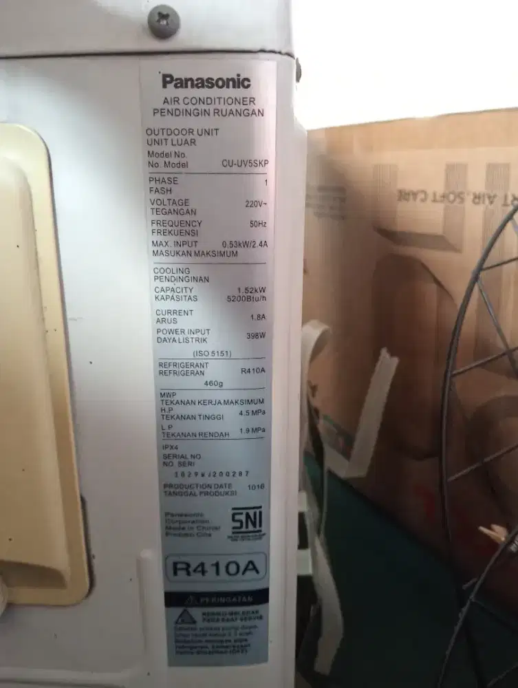 Jual AC panasonic 1/2 pk