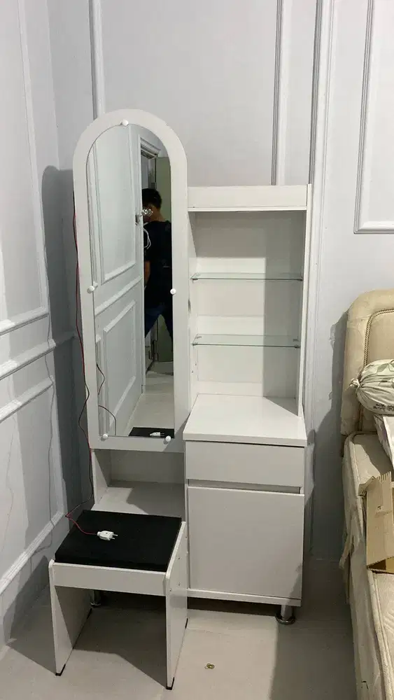 PROMO MEJA RIAS MINIMALIS LAMPU LED SALE TERMURAH GRATIS ANTAR