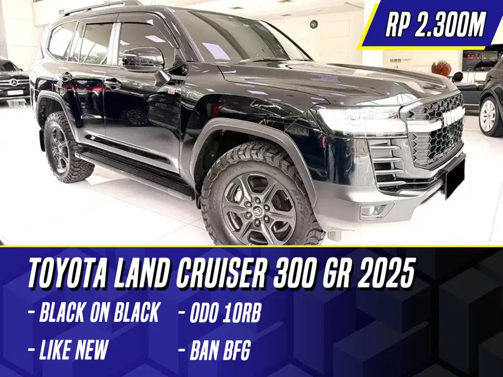 Toyota Land Cruiser 300 GR 2025 Black Hitam LC LC300 300GR GRS