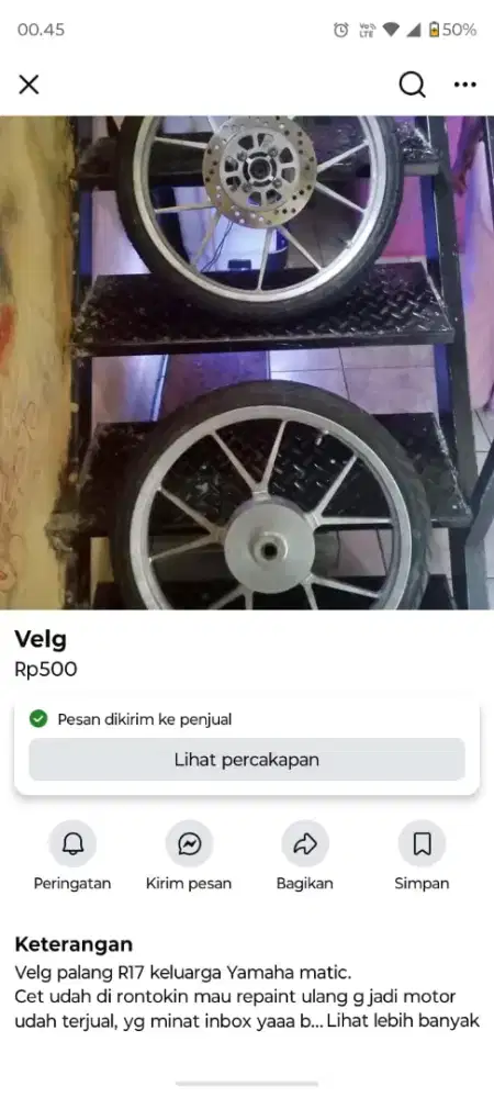 Velg matic Yamaha
