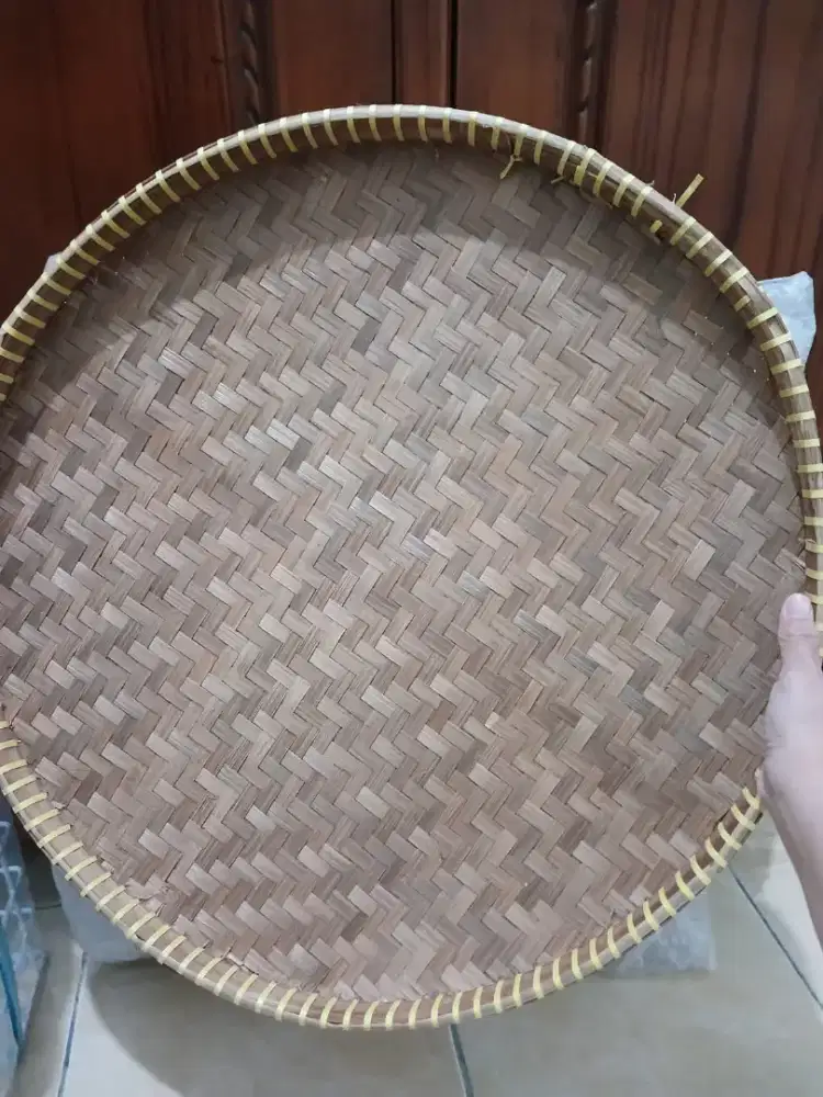 Tampah bambu / nampah bambu bulat