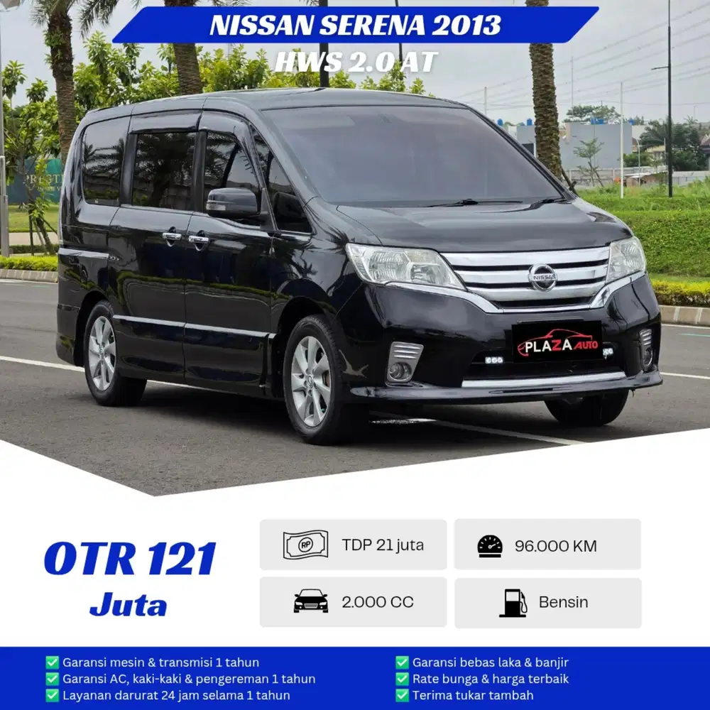 Nissan Serena 2013
Higway Star 2.0 Automatic
Km low