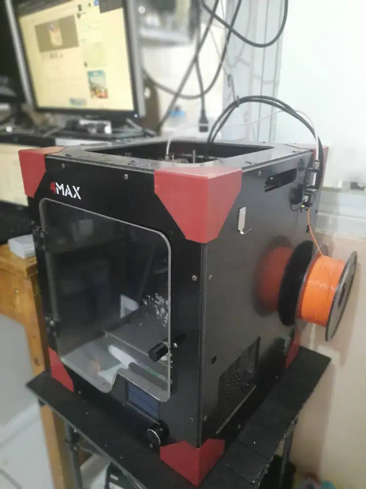 3d printer merek anycubic 4max ukuran besar (free filament,mc,konsul)