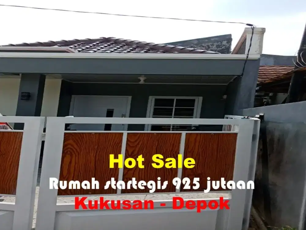 Jual cepat hunian murah strategis Kukusan Beji Depok
