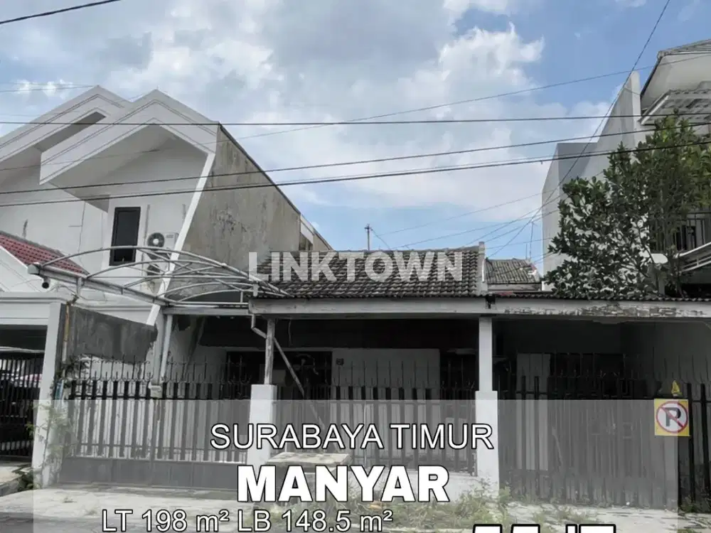 Disewakan Rumah 1 Lantai di Manyar Dekat Pusat Kota Surabaya