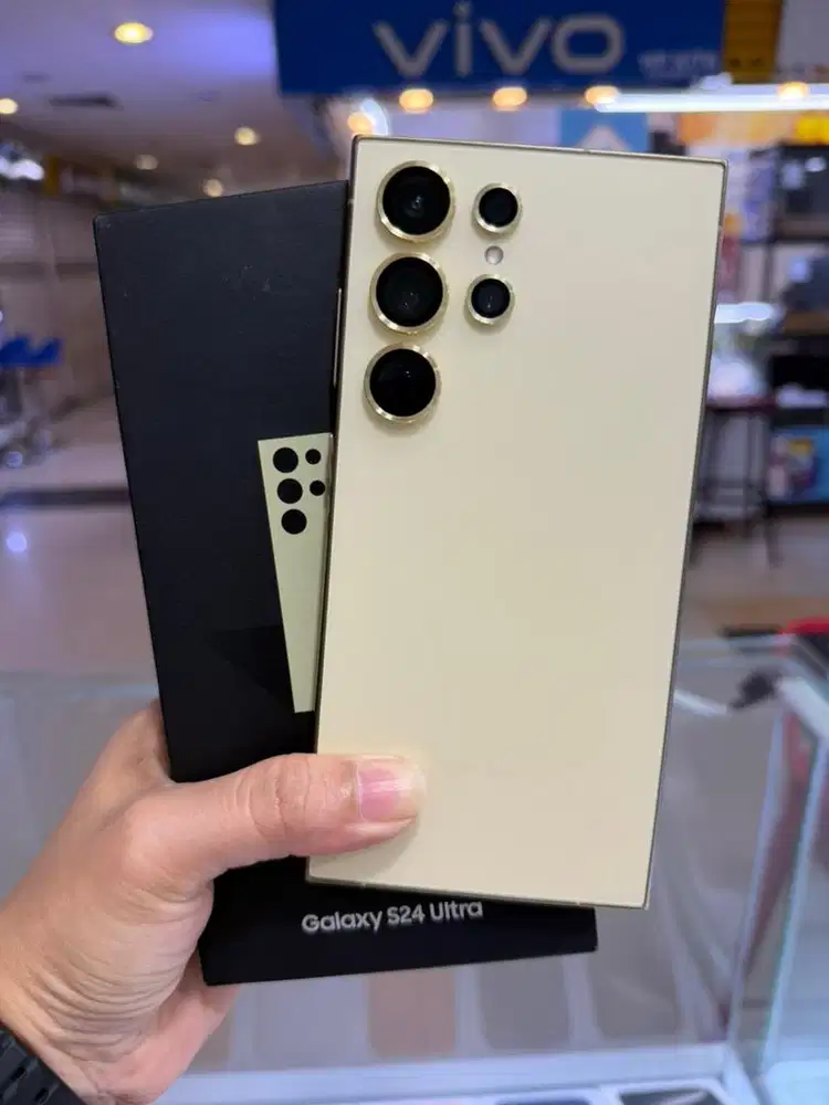 Samsung Galaxy S24 Ultra 12/256gb Yellow Resmi Samsung Sein Mulus Like