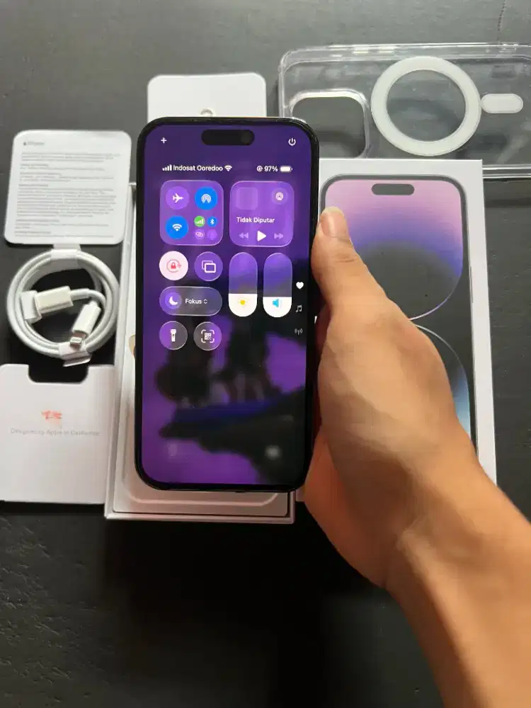 iPhone 14 Pro 256Gb Purple All Operator, Fullset Nominus Bukan Simlock