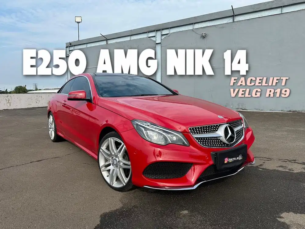 Mercedes Benz E250 AMG 2014 Merah Coupe Facelift