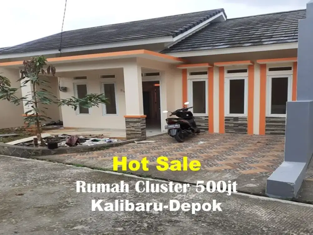 Rumah Cluster sisa 2 unit jual cepat Kemang Kalibaru Depok