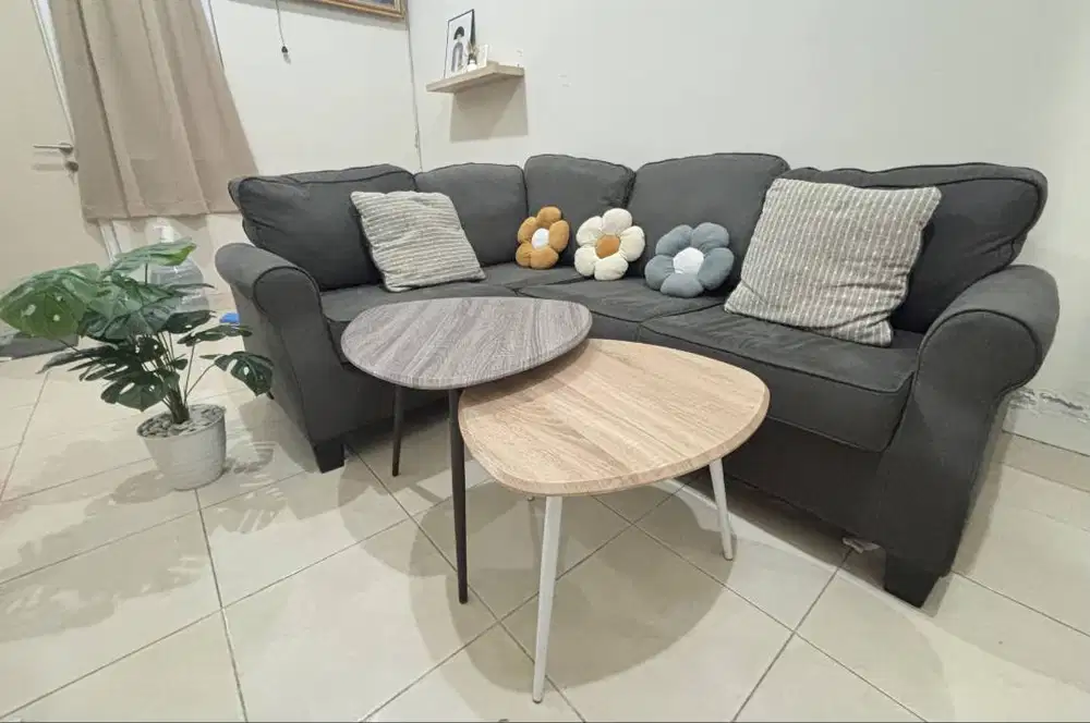 Sofa Ashley Informa L Sectional Bergaransi + FREE Meja Tamu