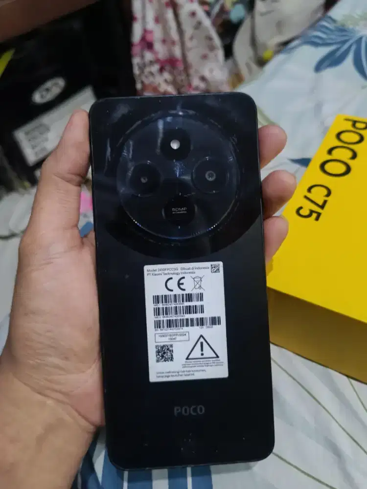 POCO C75 NFC RAM 8/256 GB HITAM FULL SET
