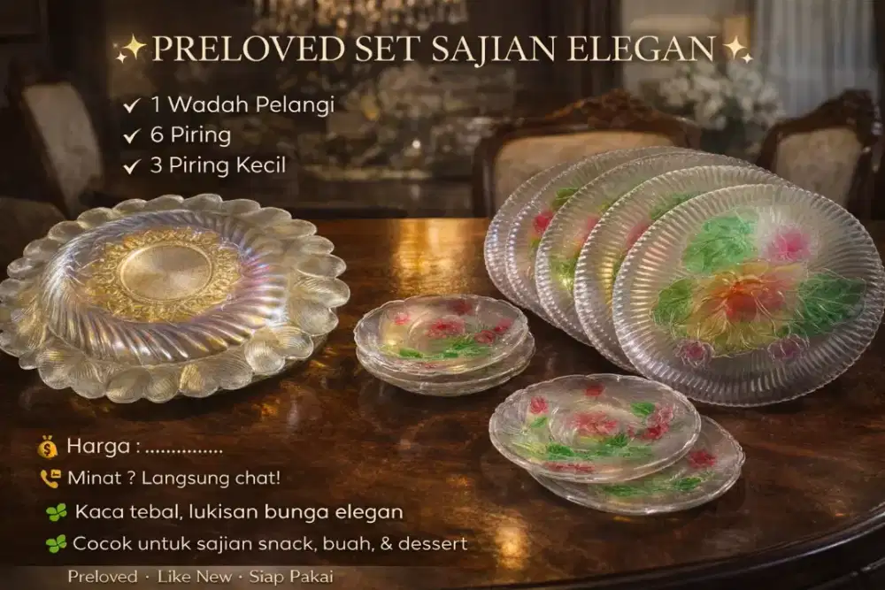 Sajian makan set pelangi