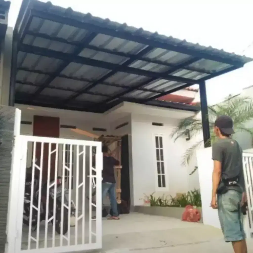 Kanopi rangka baja ringan