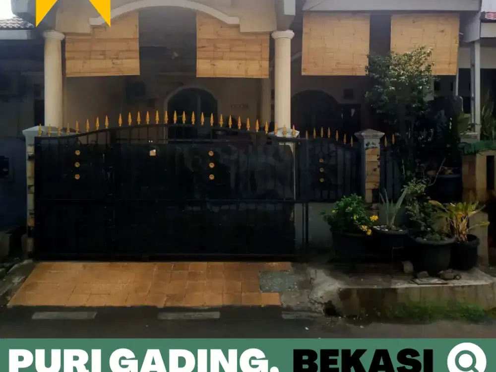 Rumah dijual Murah, Luas Puri Gading, Bekasi dekat ke Tol Jatiwarna