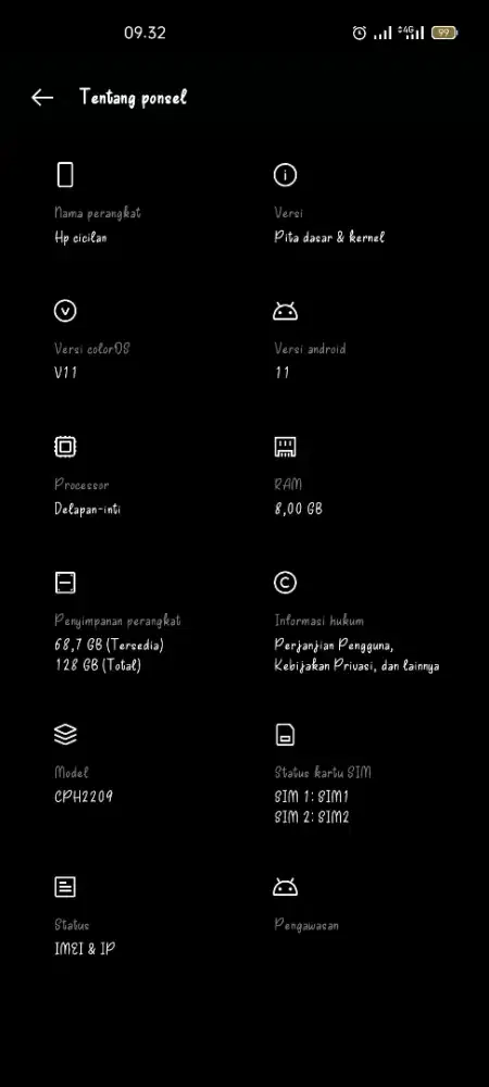 Oppo Reno 4f ram 8/128