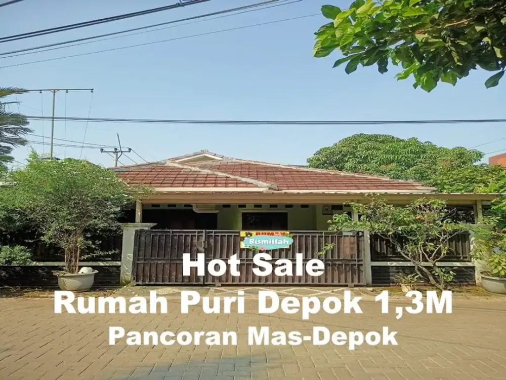 Rumah 2Lt cash/kpr dalam perumahan Puri Mas Depok