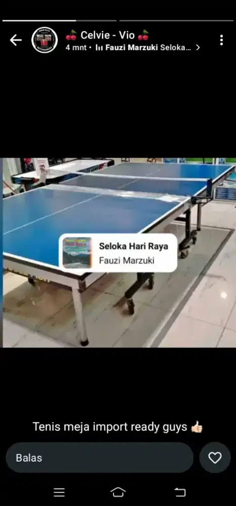 Tenis meja baru
