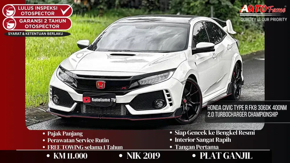 KM11RB Honda Civic Type R FK8 NIK 2019 306dk 400Nm 2.0 Turbocharger Ch