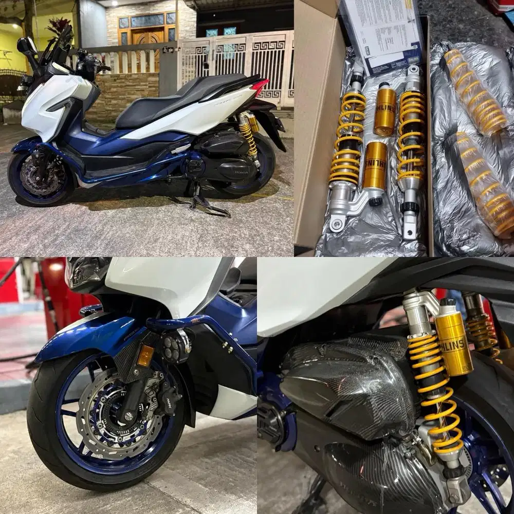 Honda Forza bonus OHLINS , GOLD RUN WAY, carbon kevlar banyak!