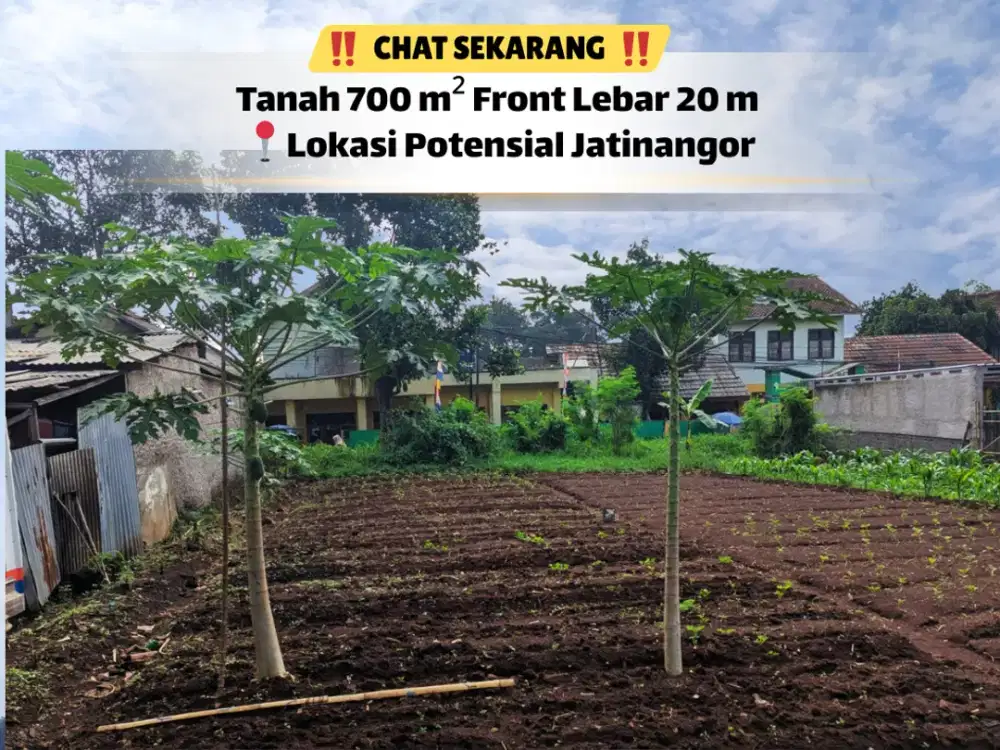 Tanah 700 m² Lebar 20 m – Siap Bangun & SHM