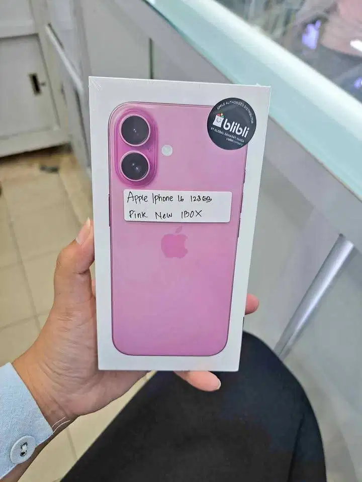 IPhone 16 128GB Pink New Box Garansi Resmi Indonesia