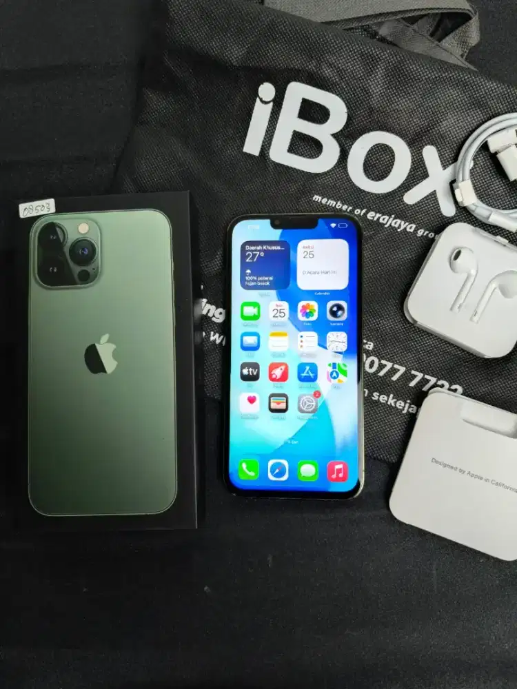 Iphone 13 Promax 128 IBox Fullset siap pakai