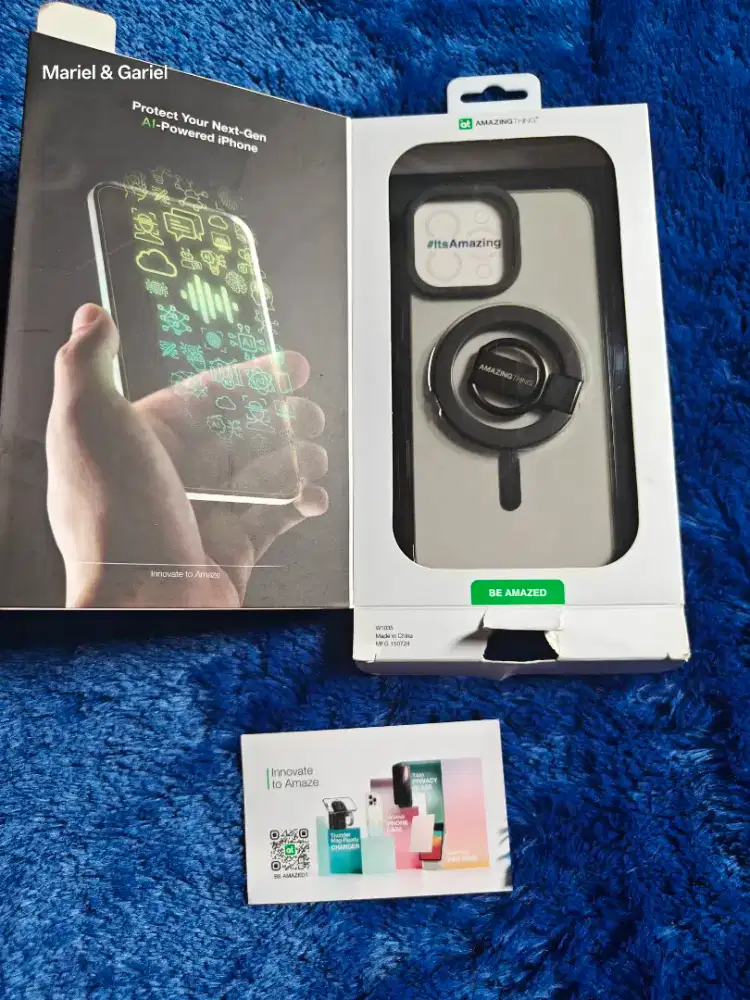 Case Casing iPhone 16 Pro Max Amazing Thing Titan Pro Grip Ring set