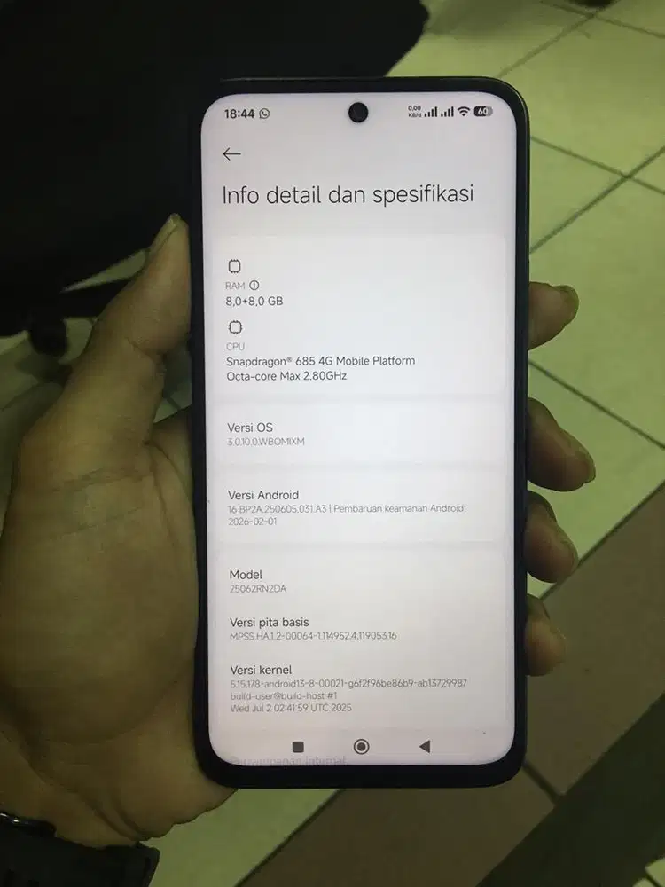 Xiaomi Redmi 15 Batangan 8+8/256
