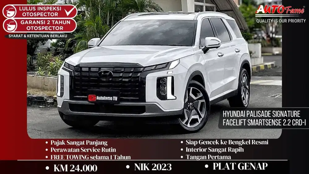 Hyundai Palisade Signature Facelift SmartSense 2.2 CRD-i NIK 2023