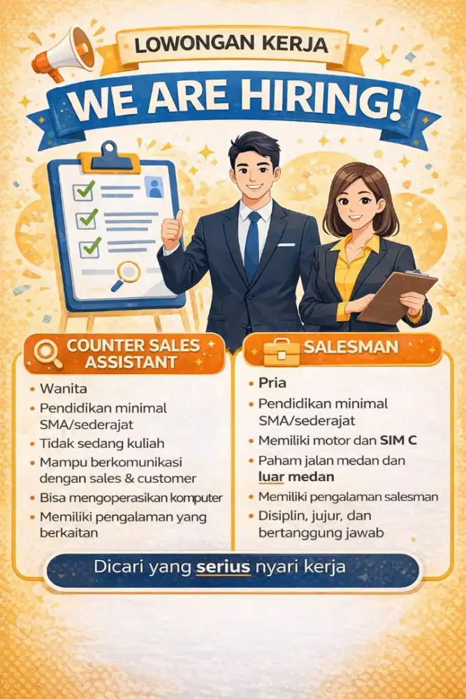 Salesman & Assistant Admin