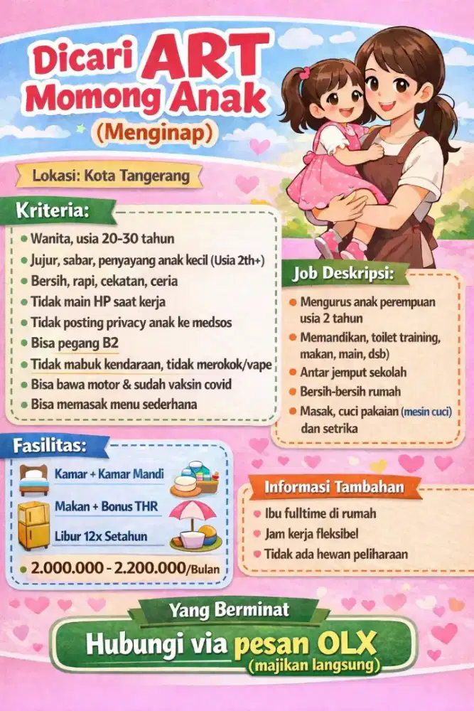 DICARI ART MOMONG MULAI APRIL 2026