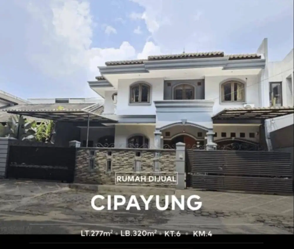 Rumah Strategis Dkt. LRT Ciracas–Cocok Kantor/Klinik/Kos–Parkir 3 Mob