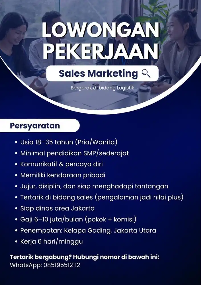 Dibutuhkan Sales Marketing