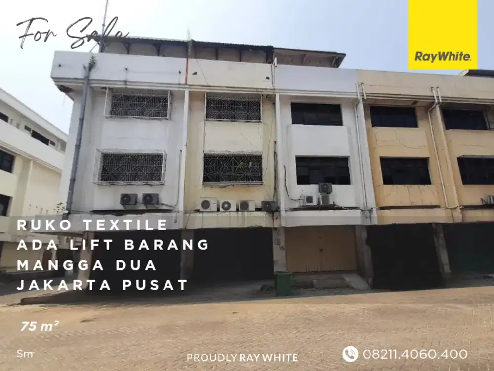 Ruko Textile Mangga Dua, Ada Lift Barang, Jakarta