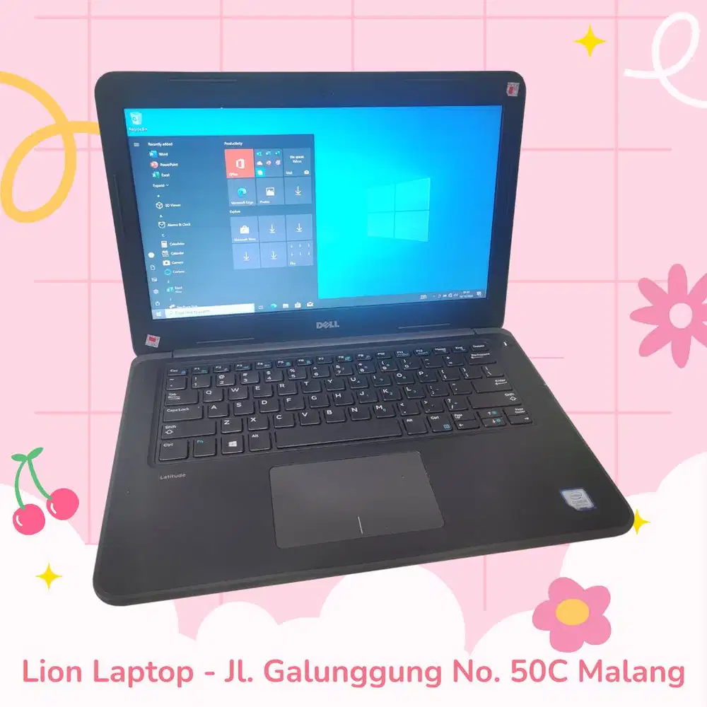 Core i5 Gen 7 Murah Mulus RAM 8GB SSD 256GB Dell Latitude 3380 [26|03]