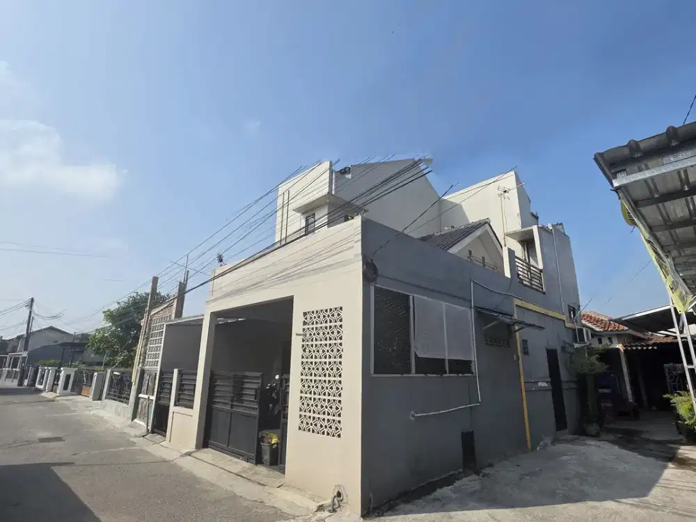 Jual rumah 1,5 lantai di Kp. Sindangkarsa, Gg. Saud, Dekat Simpangan Depok